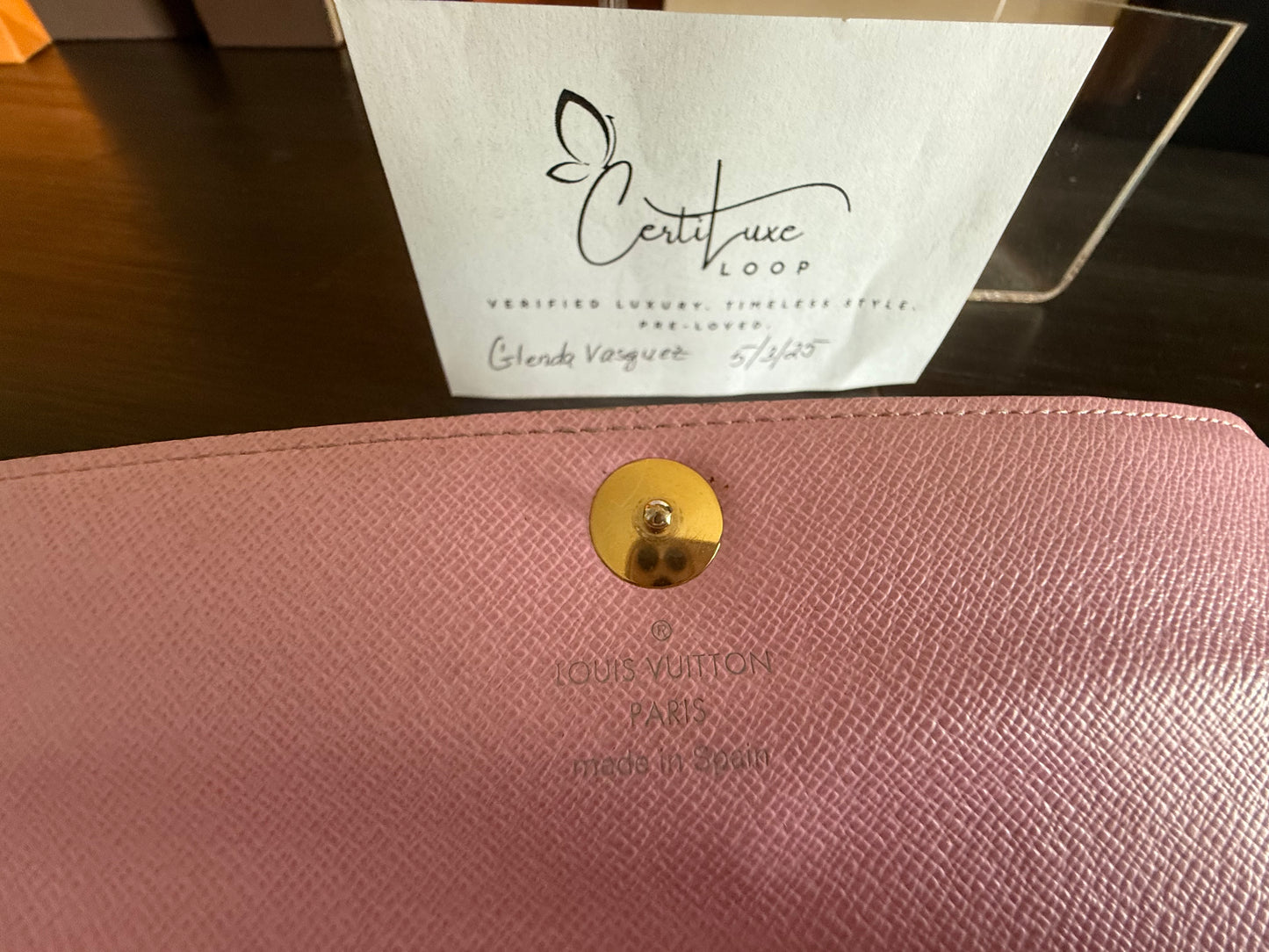 Louis Vuitton Multicolor Monogram Sarah Wallet – with COA