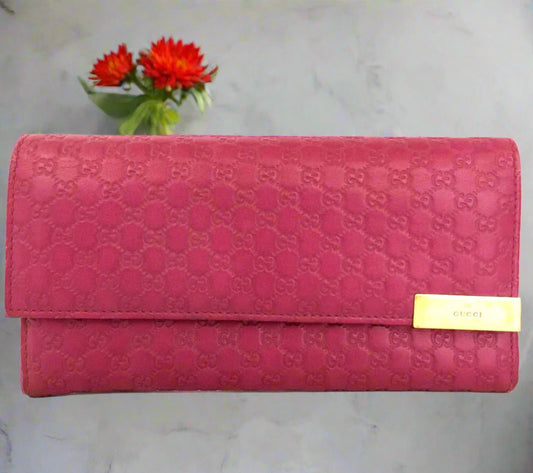 Gucci Guccissima Continental Wallet with COA