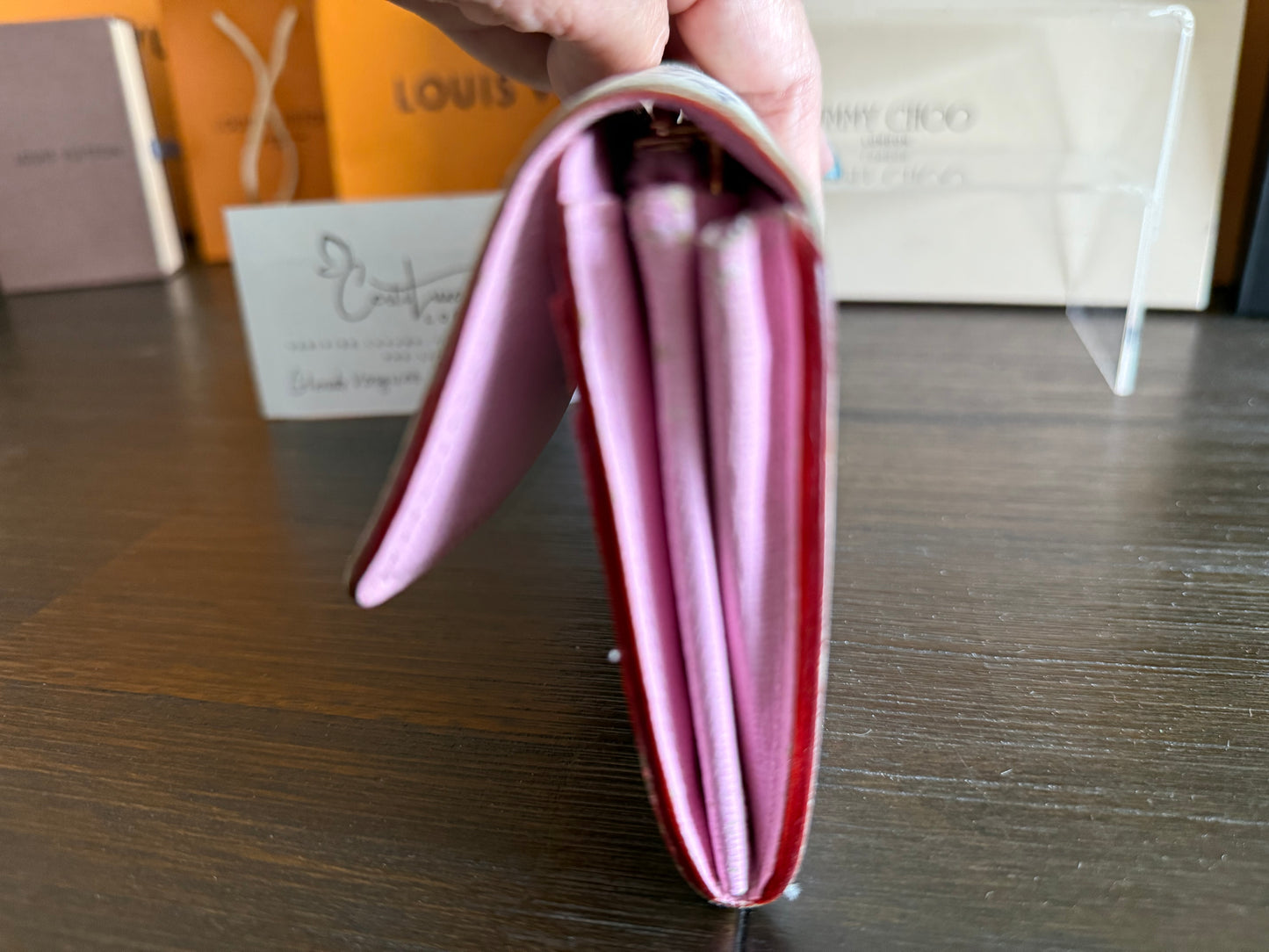 Louis Vuitton Multicolor Monogram Sarah Wallet – with COA