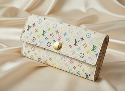 Louis Vuitton Multicolor Monogram Sarah Wallet – with COA